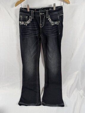 Women’s Miss Me Jeans Easy Boot Cut Size 25 - Black Denim